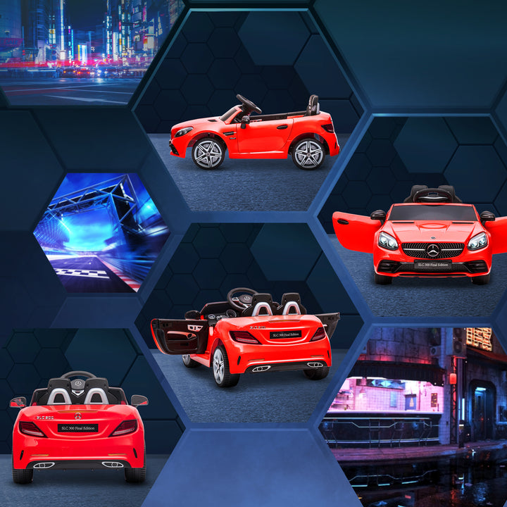 Aosom 12V Ride On Car with Parent Remote Control Two Motors Music Lights Suspension Wheels for 3-6 Years Black