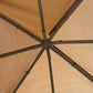 Outsunny 10' x 10' Outdoor Patio Gazebo Double Soft-top Garden Shelter Tent with Curtains, & Mesh Screen Drapes, Brown