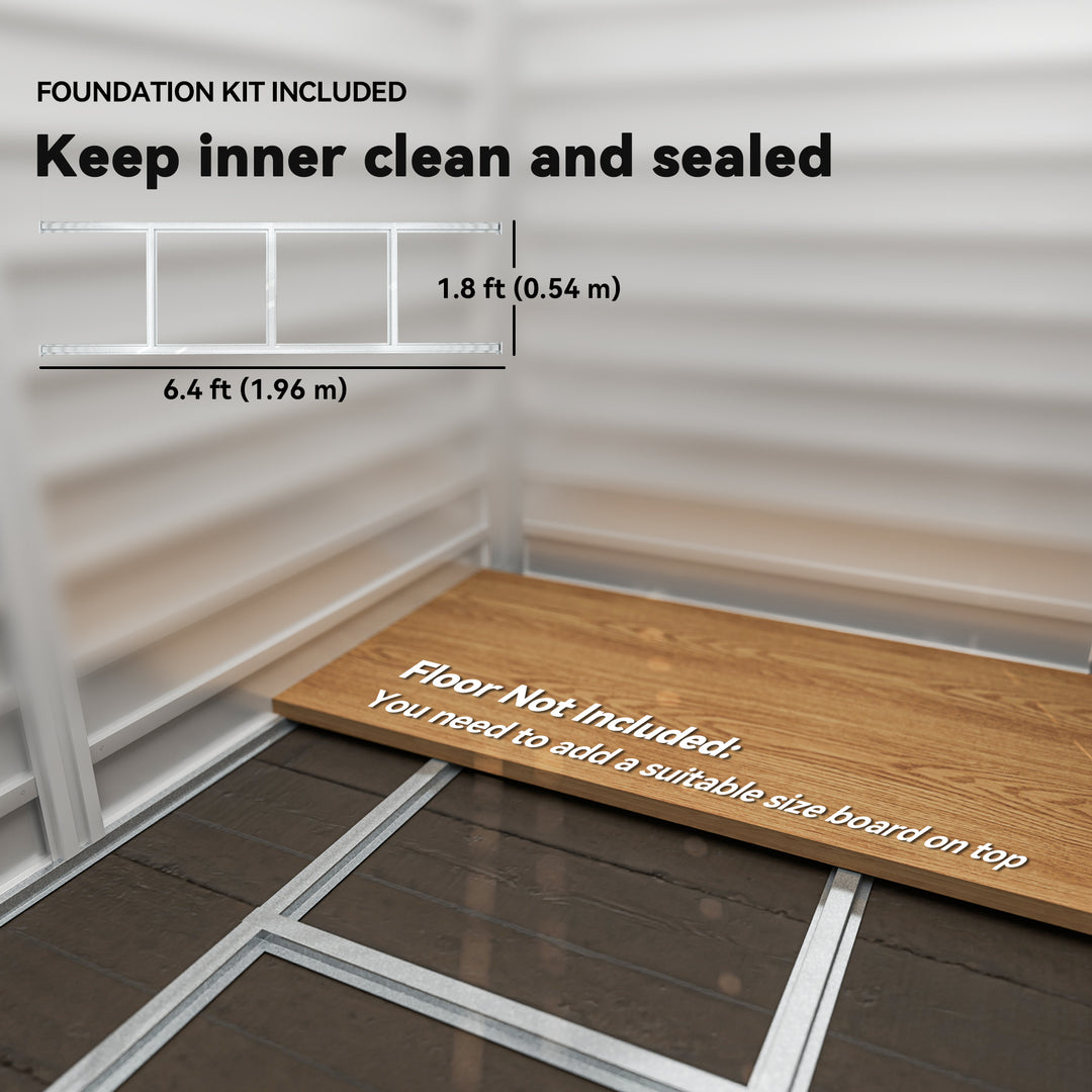 Outsunny 7' x 4' Outdoor Storage Shed, Metal Garden Shed with Lockable Doors and Gloves for Backyard, Garden, Patio, Dark Grey