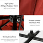 Outsunny 8' x 8' Square Patio Hanging Offset Umbrella with 360Â° Rotation, Aluminum Outdoor Cantilever Parasol with Crank & Tilt, Sun Canopy Shelter with Cross Base, Wine Red
