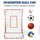 Soozier Pitch Back 5 Angles Adjustable Rebounder Net Goal Pitching and Throwing Practice Partner, Baseball/Soccer/Football/Basketball/Volleyball Daily Training