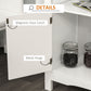 HOMCOM Modern Kitchen Buffet Bar Cabinet Storage Sideboard Dining Server with Drawer & 12-Bottle Wine Rack for Living Room, Espresso