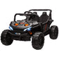 Qaba 12V Kids Ride On Car, Toy Truck with Remote Control, Spring Suspension, LED Headlights, 3 Speeds, Blue