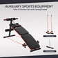 Soozier Foldable Sit Up Bench Core Workout for Home Gym Black
