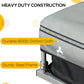 Aosom Bike Cargo Trailer Bicycle Luggage Carrier Cart with Cover Black Red