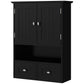 kleankin Bathroom Wall Cabinet, Medicine Cabinet, Over Toilet Storage Cabinet with Shelf and Drawers for Hallway, Living Room, White
