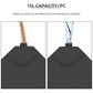 Outsunny 4 Pieces Umbrella Base Parasol Stand for Cantilever Umbrella Fill w/ Sand or Water Black