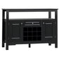 HOMCOM Modern Kitchen Buffet Bar Cabinet Storage Sideboard Dining Server with Drawer & 12-Bottle Wine Rack for Living Room, Espresso