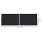 Outsunny Retractable Double Side Awning, 79"x236" Patio Privacy Screen, UV Resistant, Waterproof Wind Screen, Black
