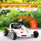 Qaba 6V Electric Go Kart for Aged 3-5 Kids with Music, Light, Horn, Blue