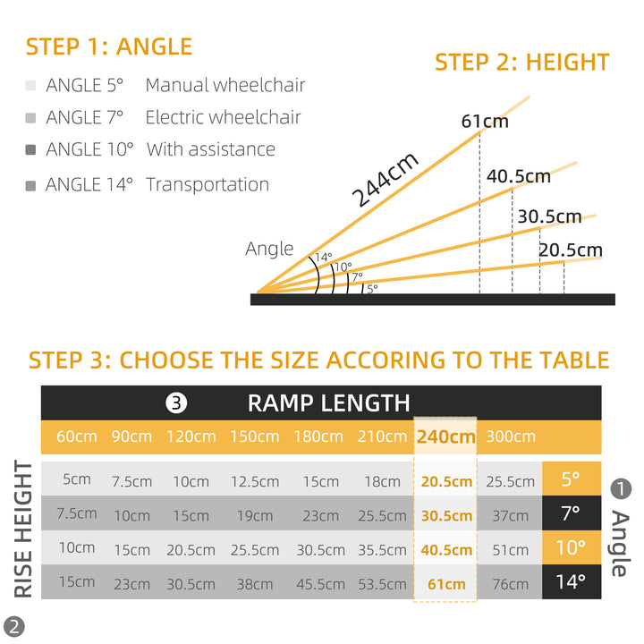 HOMCOM Telescopic Wheelchair Ramp, 8ft, 600 lbs, Aluminium Threshold Ramp, 2 Pack, for Home Steps, Mobility Scooters, Stairs