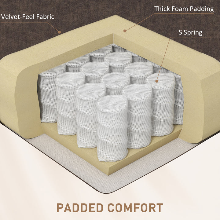 HOMCOM Manual Recliner Chair with Vibration Massage, Reclining Chair for Living Room with Side Pockets, Dark Grey