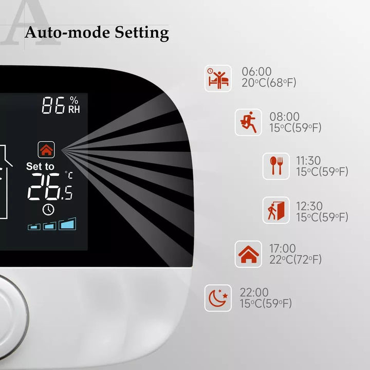 Smart Thermostat Enhanced - Programmable WiFi Thermostat - Works with Siri, Alexa, Google Assistant - Smart Home