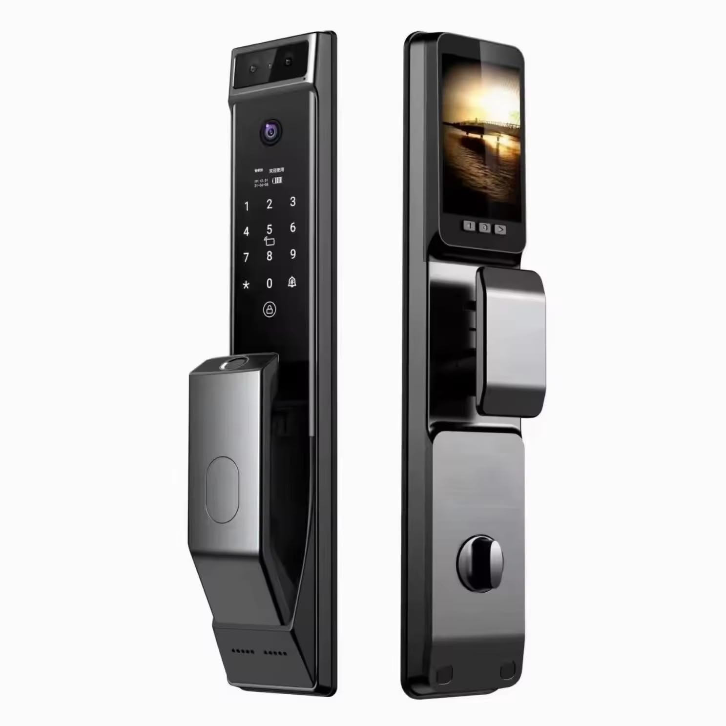 3D Face Recognition Smart Door Lock Security Camera Monitor Intelligent Fingerprint Password Electronic Key Unlock Fingerprint Door Locks,Combination Smart Door Locks,Digital Door Locks,Door Locks