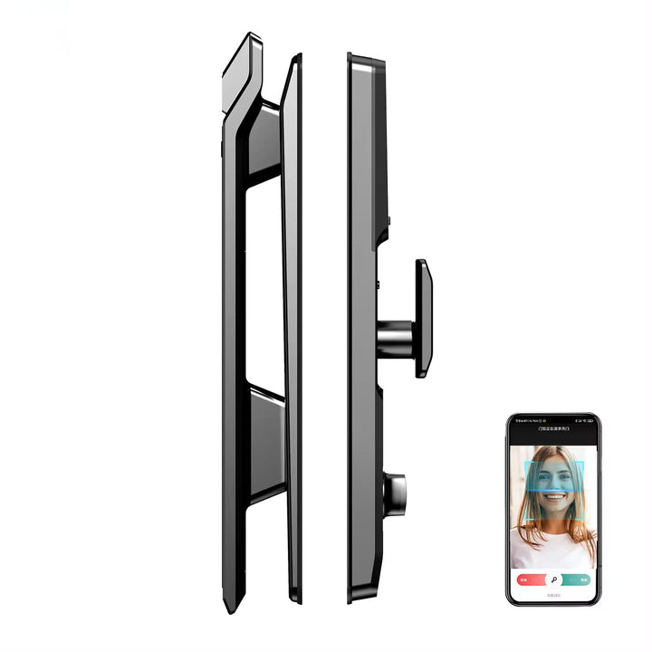 Smart Door Lock 3D Face Fingerprint Recognition Door Lock App Unlocking with Palm Prints Smart Lock Multifunctional Lock Suitable for Residential Home,Villas, Apartments