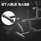 Soozier Adjustable Seated Calf Raise Machine, Steel Leg Press Machine, Strength Training Gym Equipment for Legs, Waist And Arms, Black