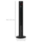 HOMCOM Freestanding Tower Fan Cooling for Home Bedroom with Oscillating, 3 Speed, 12h Timer, LED Sensor Panel, Remote Controller, White