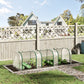 Outsunny 138"x39"x32" Transparent PVC Mini Tunnel Greenhouse Garden Green Grow Shed Portable Plant Flower Warm House Steel Frame Zipped Doors