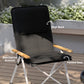 Outsunny Camping Chairs 2 Pack, Portable Folding Camp Chair with Padded Seat and Bag, Outdoor High Back Recliner, Black