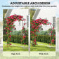 Outsunny 8FT Metal Garden Arch Trellis for Climbing Plants, Ceremony, Wedding Decoration, Black
