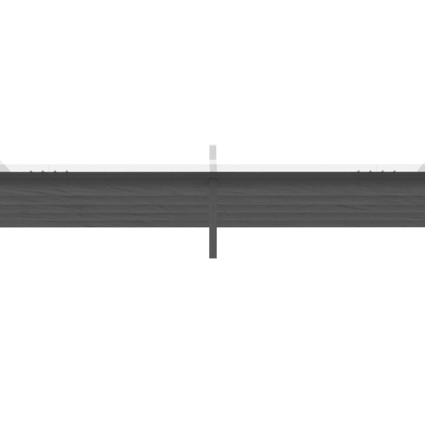 Outsunny Retractable Pergola Canopy Cover Replacement for 10' x 13' Pergola, Dark Grey