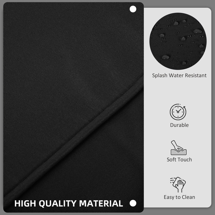 Outsunny Outdoor 14pc Patio Rattan Sofa Set Cushion Polyester Cover Replacement Set - No Cushion Included Navy Blue