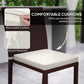 Outsunny Patio Dining Chairs Set of 4, All Weather Wicker Armless Outdoor Chairs with Steel Frame for Garden, Backyard, Beige