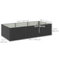 Outsunny 5' x 3' x 2' Raised Garden Bed, Galvanized Planter Box for Growing Flowers, Herbs and Vegetables, Dark Grey