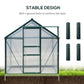 Outsunny 6' x 10' x 6.6' Polycarbonate Greenhouse, Walk-In Green House Kit Garden, Plants Grow, Galvanized Sheet Aluminum Frame with Rain Gutter, Vents and Sliding Door, Green