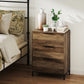 HOMCOM Dresser for Bedroom, 3 Drawer Dresser Tower, Chest of Drawers for Hallway, Entryway, Closet, Natural