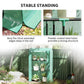 Outsunny Mini Greenhouse with 3 Tier Shelves, 3 Roll-Up Doors for Indoor Outdoor, Green