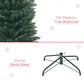 HOMCOM 6FT Artificial Christmas Tree Xmas Pencil Tree Holiday Home Indoor Decoration with Foldable Black Stand for Party, Green