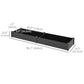 Outsunny 96" x 24" x 10" Wooden Raised Garden Bed with 2 Planter Box and Non-woven Fabric Liner for Backyard, Patio to Grow Vegetables, Herbs, and Flowers, Natural