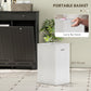HOMCOM Laundry Cabinet, Tilt Out Laundry Hamper Cabinet with 2 Baskets, Bathroom Hamper Cabinet with 2 Drawers, Black