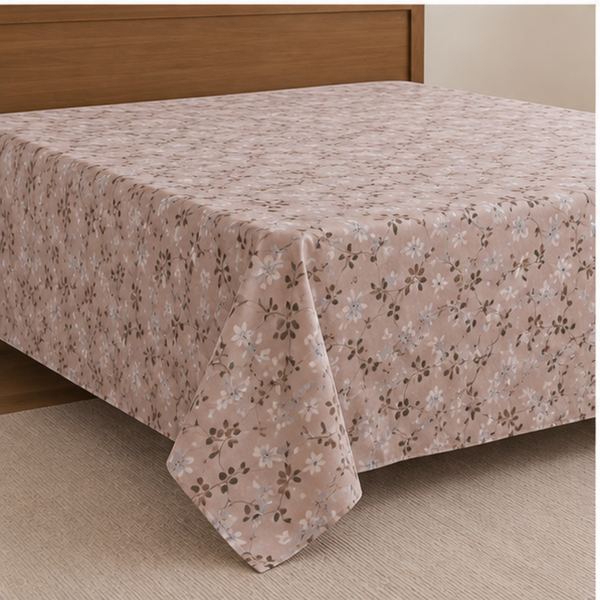 Aarniva Breathable Polyester Blush Meadow Vine Comforter Set | King/Queen | 250 GSM | Ultra-Soft & Cozy | Dusty Blush | 5-Piece Set