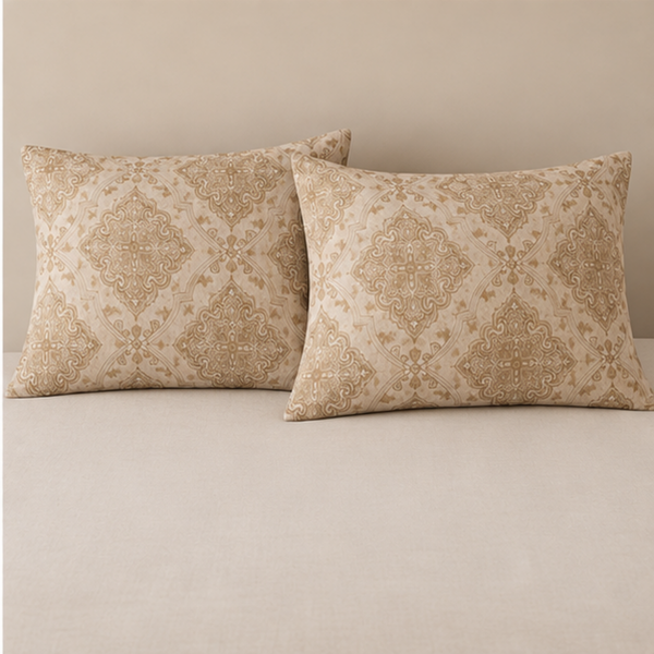 Aarniva Breathable Polyester Classic Taupe Comforter Set | King/Queen | 250 GSM | Ultra-Soft & Cozy | Warm Beige | 5-Piece Set