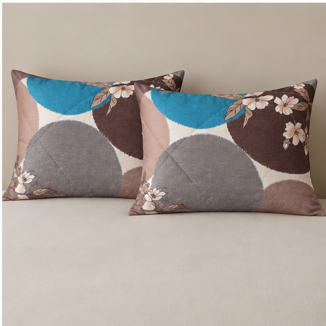 Aarniva Breathable Polyester Soft Meadow Blossom Comforter Set | King/Queen | 250 GSM | Ultra-Soft & Cozy | Pastel Floral | 5-Piece Set