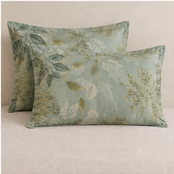 Aarniva Breathable Polyester Sage Botanical Garden Comforter Set | King/Queen | 250 GSM | Ultra-Soft & Cozy | Vintage Rose Garden | 5-Piece Set