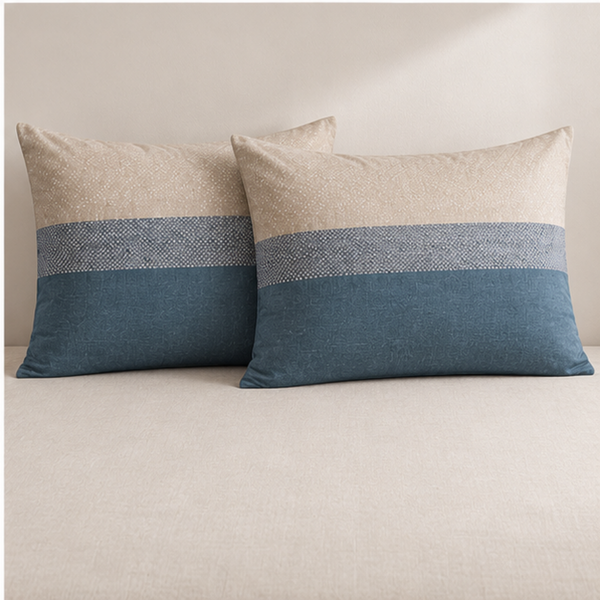 Aarniva Breathable Polyester Coastal Harmony Comforter Set | King/Queen | 250 GSM | Ultra-Soft & Cozy | Flower Leaves Design | 5-Piece Set