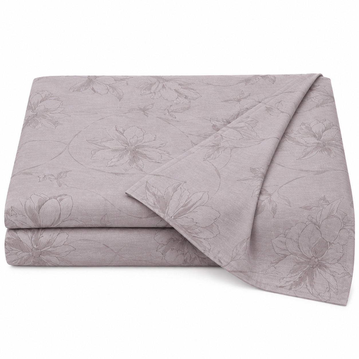 Aarniva 100% Cotton Floral Bedsheet Set | King | Soft & Breathable | Dusty Lavender Floral Vine | 4-Piece Set