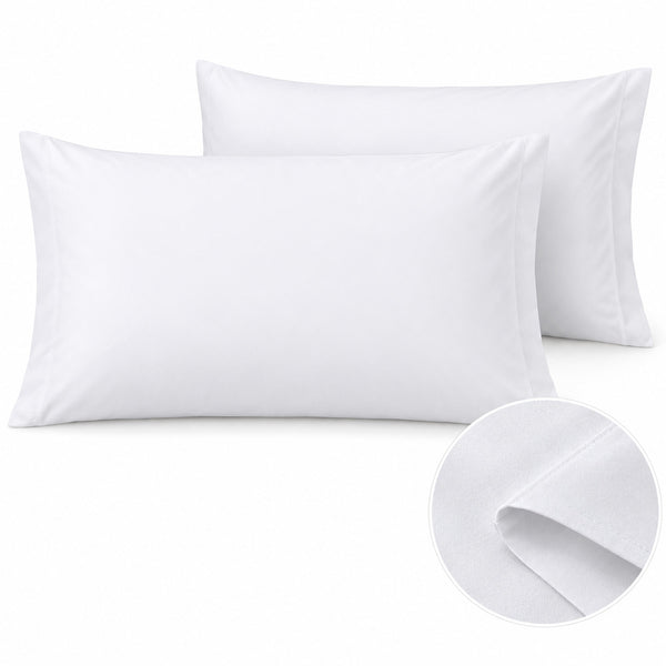 Aarniva Hotel Bedsheet Set | King/Queen & Single Bed Options | Soft & Smooth | Classic White