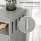 HOMCOM Wooden Console Table with Open Shelf and 2 layers Cabinet  Kitchen Furniture
