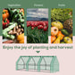 Outsunny 9' x 3' x 3' Portable Mini Greenhouse Tunnel Growing Tent Plants Flower Warm House w/ Zippered Roll-up Doors, PE Cover, Green