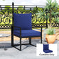 Outsunny Patio Chair Cushions, Thick Deep Seat Outdoor Seat Cushion with Back Cushion, Beige