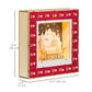 HOMCOM Wooden Christmas Advent Calendar, Lighted 24 Days Xmas Calendar House, Christmas Table Decoration with Countdown Drawers, Bible Characters, Battery Operated, Natural