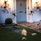 HOMCOM 72 Inch/6ft Life Size Outdoor Halloween Decoration Witch, Animated Prop Decor with Sound and Motion Activated, Light Up Eyes, Creepy Sound