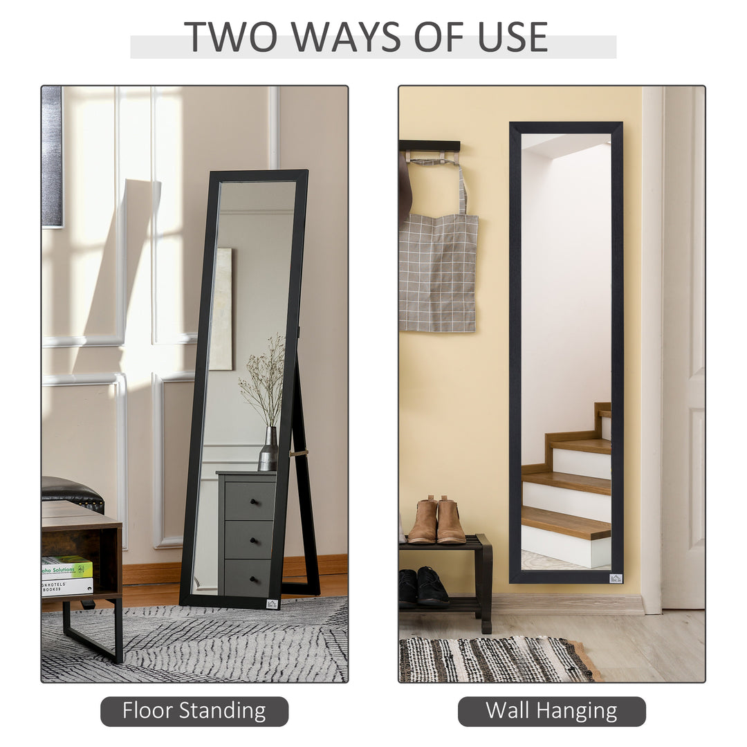 HOMCOM Full Length Mirror for Bedroom, Free Standing Dressing Mirror, Wall Mirror for Living Room, 15" x 61"