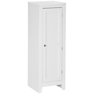HOMCOM Kitchen Pantry Storage Cabinet with Adjustable Shelves, Small Storage Cabinet with Door and Shelves, White