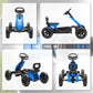 Qaba Pedal Go Kart for Kids 2-5 Years Old with Silent EVA Wheels, Metal Frame, Green