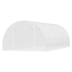 Outsunny 26' x 10' x 6.6' Large Walk in Tunnel Greenhouse Garden Plant Seed Green House Premium Steel Frame